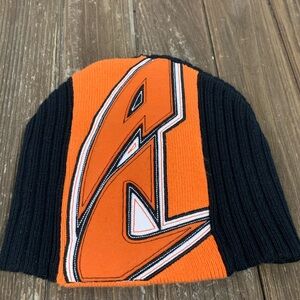Vintage Arctic Cat Black and Orange Beanie